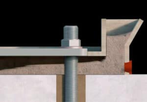 Así se ve el Grout en la construcción de Estructuras Metálicas.